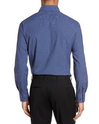 John Varvatos Star Usa Slim Fit Stretch Check Dress Shirt