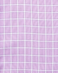English Laundry Windowpane Check Cotton Dress Shirt Purple