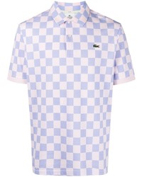 lacoste live Logo Embroidered Checked Polo Shirt