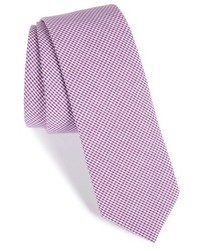 Light Violet Check Tie