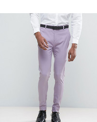 ASOS DESIGN Asos Tall Super Skinny Smart Trousers In Light Purple