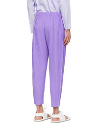 Homme Plissé Issey Miyake Purple Monthly Color January Trousers