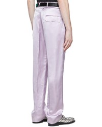 Martine Rose Purple Viscose Trousers