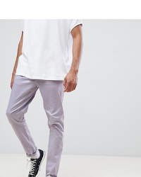 ASOS DESIGN Tall Tapered Chinos In Pastel Purple