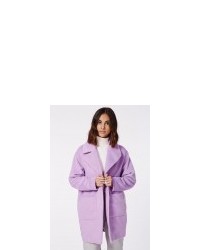 Missguided Lena Oversized Cocoon Coat Lilac