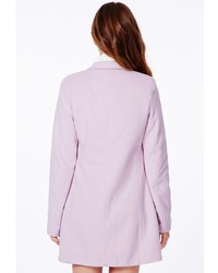 Missguided Vanessa Lilac Tailored Coat