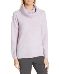 Light Violet Cowl-neck Sweater