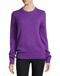 Michael Kors Michl Kors Cashmere Blend Long Sleeve Sweater Lilac