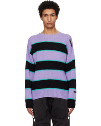 99% Is Purple Black N Stripe Sweater