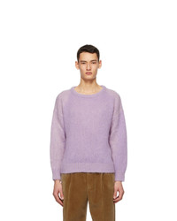Gucci Purple Knit Wool And Mohair Sweater