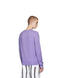 Acne Studios Purple Nalon Face Sweater