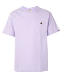 A Bathing Ape Embroidered Ape Face Cotton T Shirt