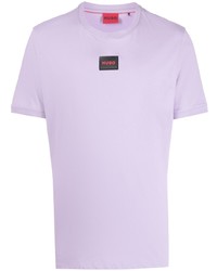 Hugo Logo Patch Cotton T Shirt