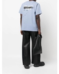 Helmut Lang Logo Print Cotton T Shirt