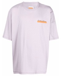 Heron Preston for Calvin Klein Logo Print Tape Crewneck T Shirt