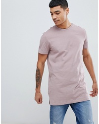 New Look Longline T Shirt In Purple