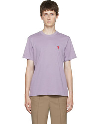 AMI Alexandre Mattiussi Purple Ami De Cur T Shirt