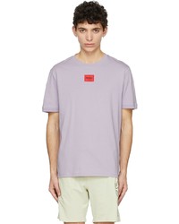 Hugo Purple Cotton T Shirt