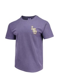 IMAGE ONE Purple Lsu Tigers Baseball Flag Comfort Colors T Shirt At Nordstrom