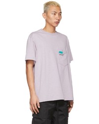 Song For The Mute Purple Warped Check T Shirt
