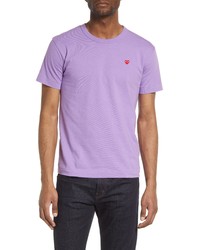 Comme Des Garcons Play Small Heart Cotton T Shirt In Purple At Nordstrom