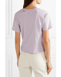 Current/Elliott The Short Distressed Cotton Jersey T Shirt