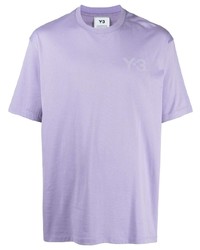 Y-3 Tonal Logo Print Cotton T Shirt