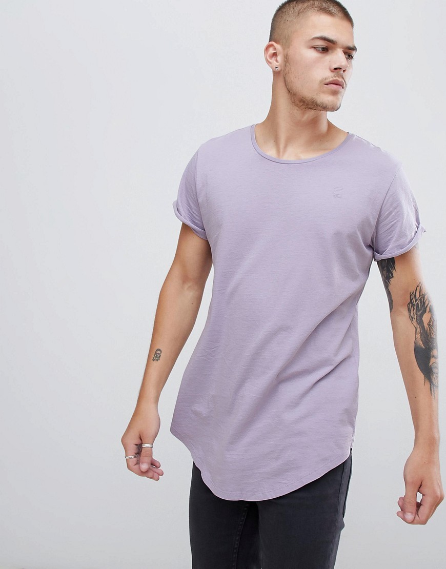 G Star Vontoni Long Line T Shirt In Lilac, $7 | Asos | Lookastic