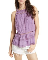 Light Violet Crochet Tank