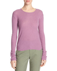 Vince Cashmere Ribbed Cropped Sweater