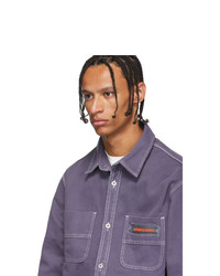 Heron Preston Purple Worker Shirt