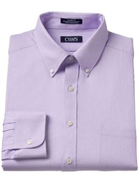 Chaps Classic Fit Textured Wrinkle Free Button Down Collar Dress Shirt