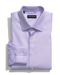 David Donahue Regular Fit Dress Shirt Lilac 155 3435