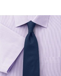 Charles Tyrwhitt Lilac Hairline Stripe Non Iron Short Sleeve Classic Fit Shirt