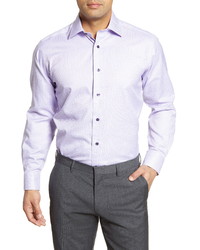 David Donahue Regular Fit Check Dress Shirt