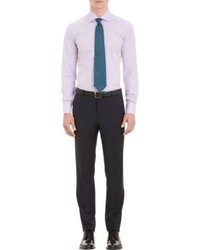 Etro Small Floral Jacquard Dress Shirt Colorless