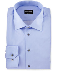 Giorgio Armani Solid Dress Shirt Lavender