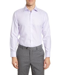 The Tie Bar Trim Fit Solid Textured Dress Shirt
