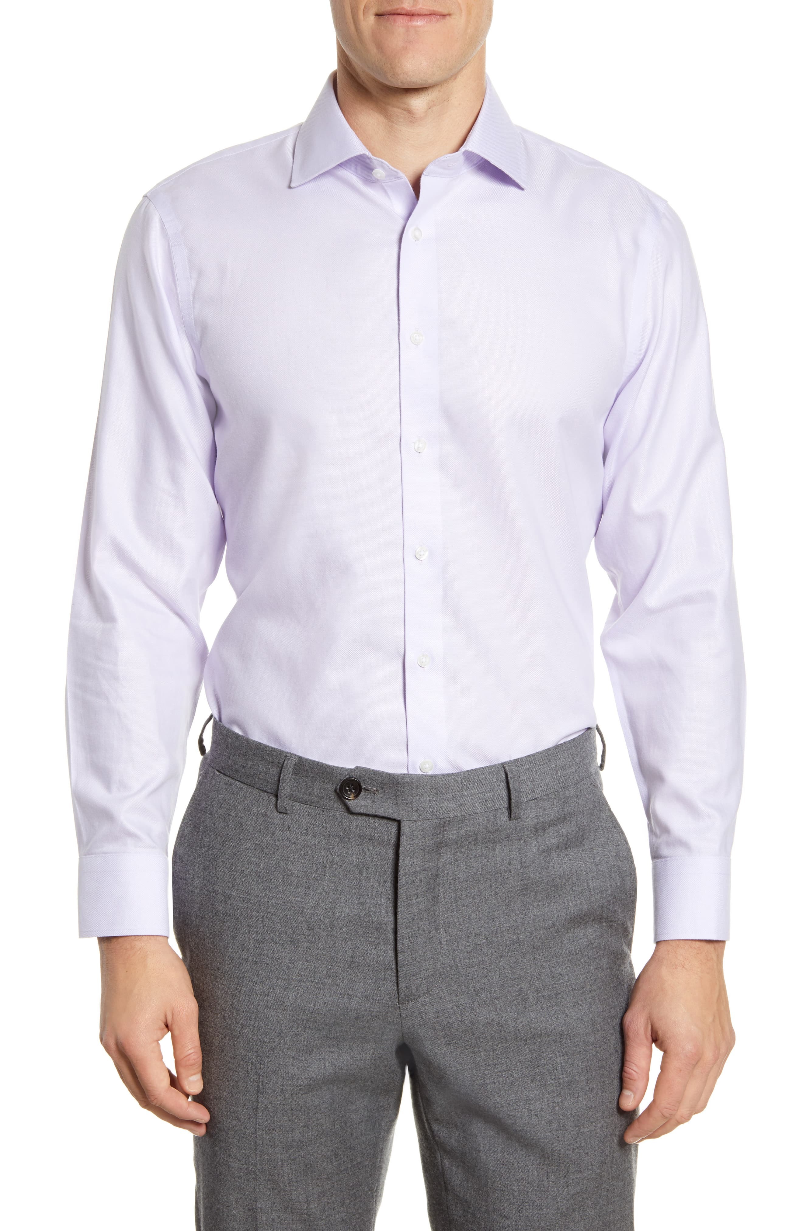 The Tie Bar Trim Fit Solid Textured Dress Shirt, $27 | Nordstrom ...