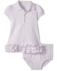 Ralph Lauren Baby Ruffled Cotton Polo Dress Girls Dress