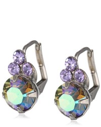 Sorrelli Rhapsody Cluster Topped Round Crystal Stud Earrings