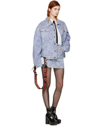 Marc Jacobs Indigo Embellished Denim Miniskirt