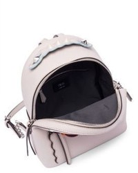 Fendi Embellished Leather Mini Backpack