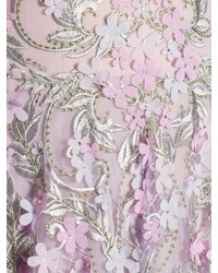 Marchesa Notte Embellished Strapless Midi Dress