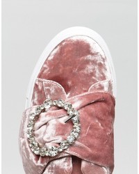 Asos Dragonfly Embellished Buckle Sneakers