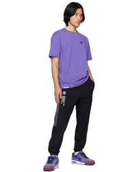 AAPE BY A BATHING APE Purple Embroidered T Shirt