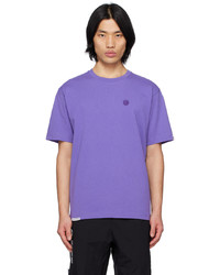 AAPE BY A BATHING APE Purple Embroidered T Shirt
