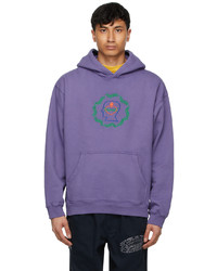 Light Violet Embroidered Hoodie