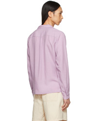 DOUBLE RAINBOUU Purple Feather Shirt