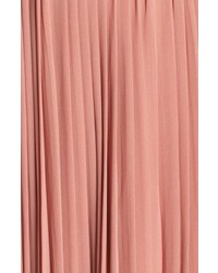 LuLu*s Lulus Plunging V Neck Pleat Georgette Gown